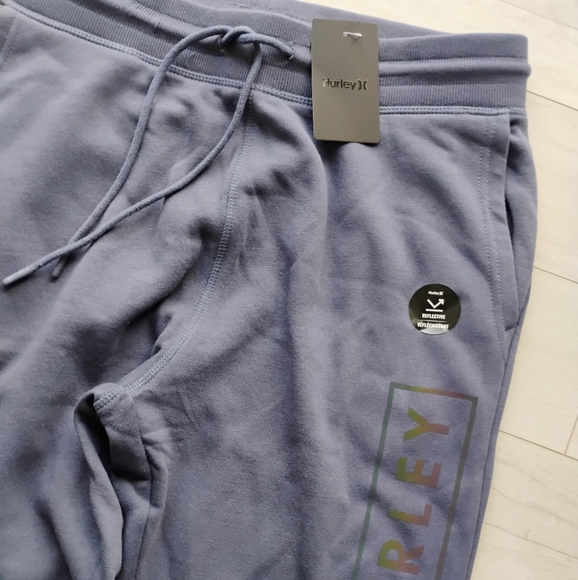 HURLEY NEW Boxed Logo Fleece Joggers Sweatpants - Picture 4 of 15